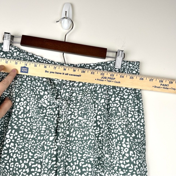 DR2 Polyester Wide Leg Pants Women Size L Leopard Print Elastic Waste Tie 0273 - Picture 5 of 9